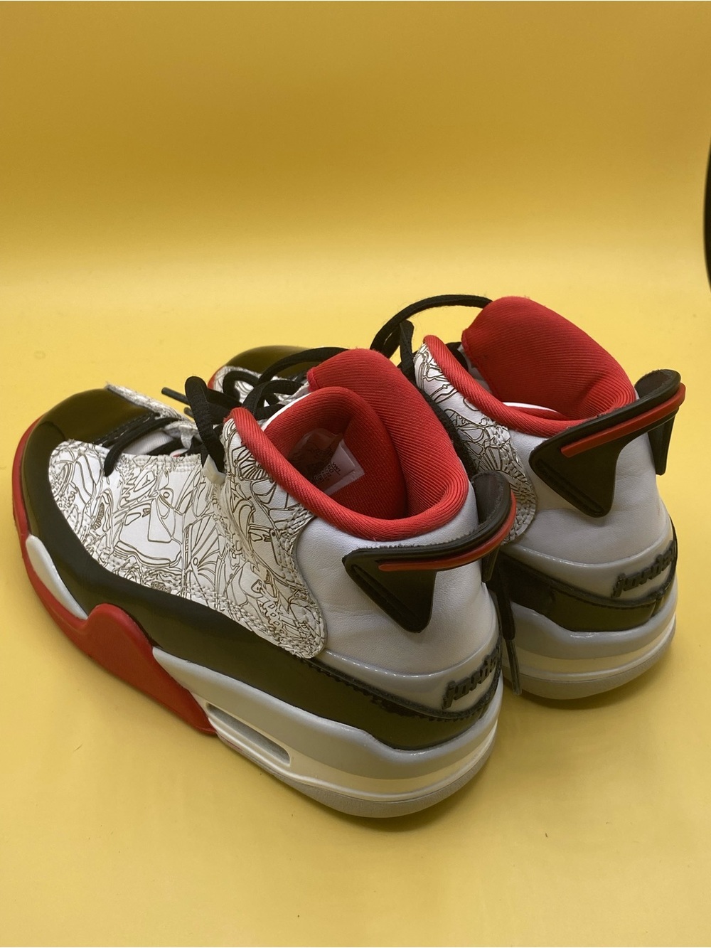 Air Jordan Dub Zero in White/Varsity Red - Picture 3 of 4